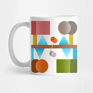 Balance in minimalist geometric shapes Mug